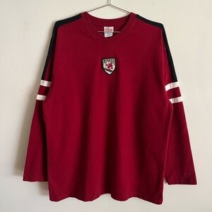 Disney Mickey Mouse Ski Hockey Style Jersey Tee - L